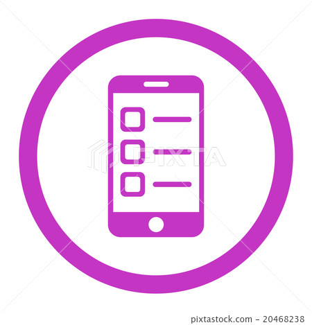 Mobile List Rounded Vector Icon Mobile List Rounded Vector Icon 20468238