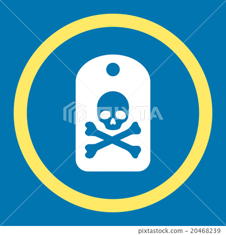 Death Sticker Rounded Vector Icon 20468239