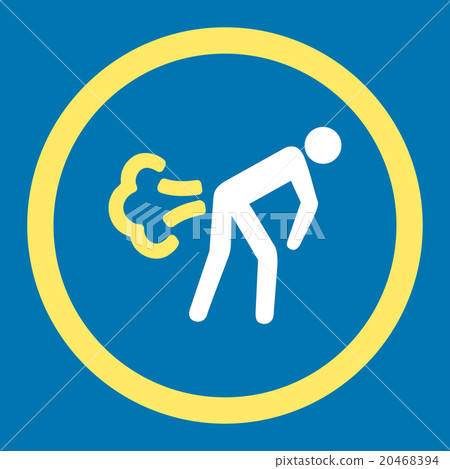 Fart Rounded Vector Icon 20468394