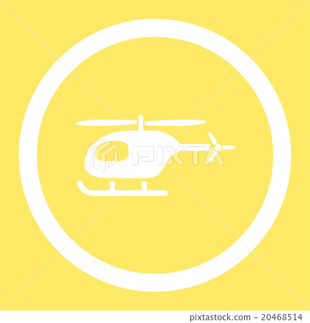 Helicopter Rounded Vector Icon Helicopter Rounded Vector Icon 20468514