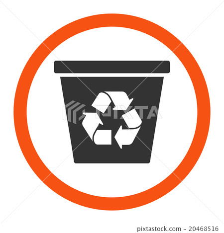 Recycle Bin Rounded Vector Icon Recycle Bin Rounded Vector Icon 20468516