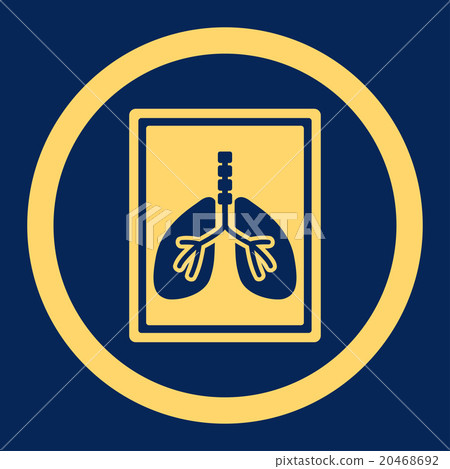 Lungs X-Ray Photo Rounded Vector Icon Lungs X-Ray Photo Rounded Vector Icon 20468692