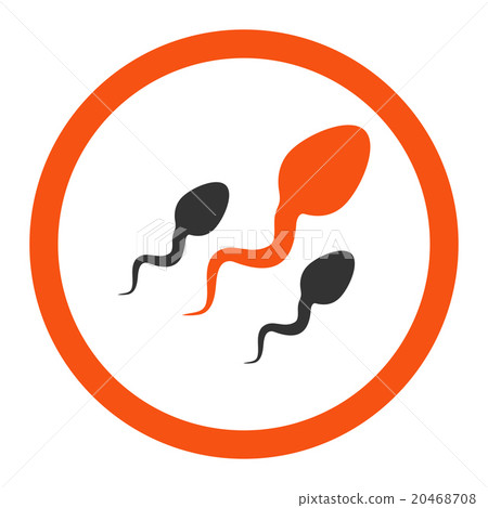 Sperm Rounded Vector Icon 20468708