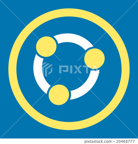 Collaboration Rounded Vector Icon-插圖素材 [20468777] - PIXTA圖庫