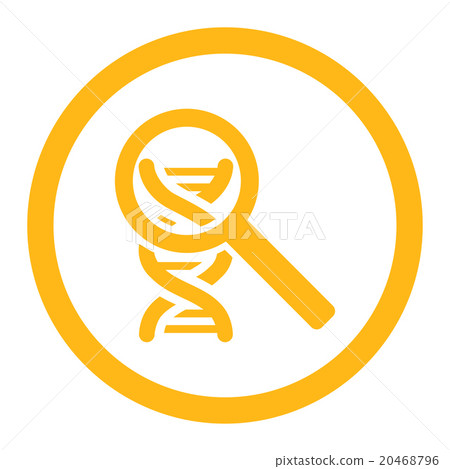 Explore DNA Rounded Vector Icon 20468796