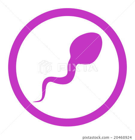 Spermatozoon Rounded Vector Icon 20468924