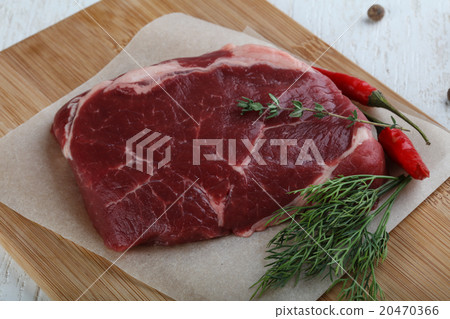 Raw ribeye steak Raw ribeye steak 20470366