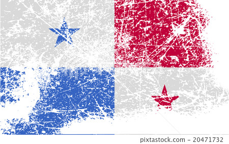 Flag of Panama with old texture. Vector Flag of Panama with old texture. Vector 20471732