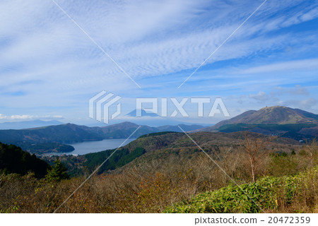 Kanagawa Hakone View of Lake Ashinoko and Mount Fuji Okani 20472359