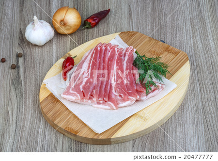 Raw bacon Raw bacon 20477777