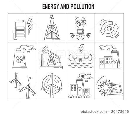 Vector set of linear icons Vector set of linear icons 20478646