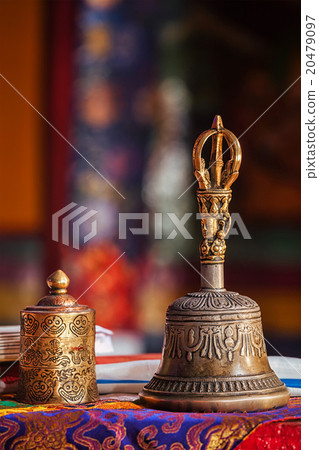 Religious bell in Buddhist monastery 20479097