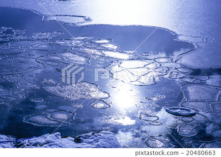 荷葉冰仍然Nogei湖(網走市) 荷葉冰仍然Nogei湖(網走市) 20480663