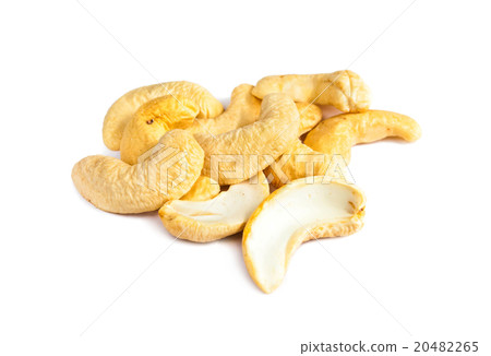 Cashew nuts isolated in white background Cashew nuts isolated in white background 20482265