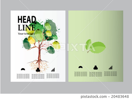Vector Brochure Flyer design Layout template, size 20483648