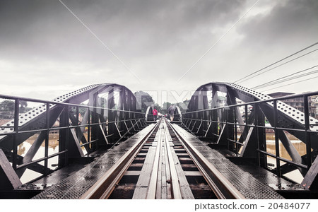 Railway metal bridge of River Kwai, Thailand 20484077