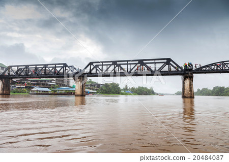 Railway metal bridge of River Kwai, Thailand 20484087