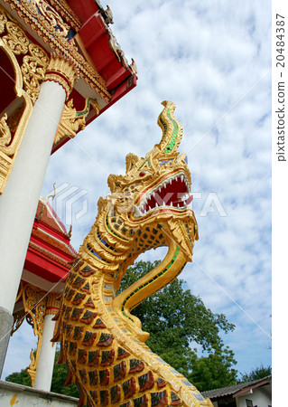 Naka or Big Snake in front of Thailand Temple Naka or Big Snake in front of Thailand Temple 20484387