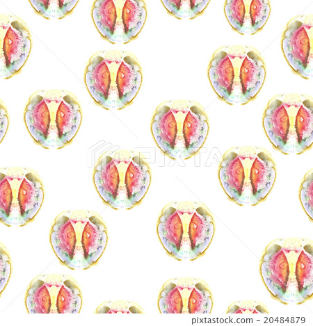 Hand drawn watercolor seamless pattern. - Stock Illustration [20484879 ...