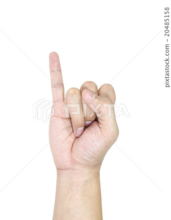 hand isolated on white background hand isolated on white background 20485158