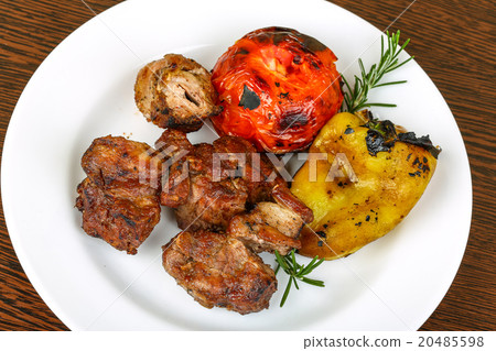 Grilled pork meat - shaslik 20485598