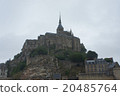 多雲的天空monsan米歇爾修道院 多雲的天空monsan米歇爾修道院 20485764