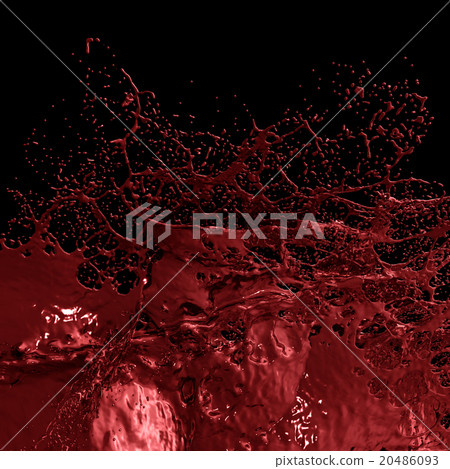 Ketchup, Blood, Red liquid Splashing. Ketchup, Blood, Red liquid Splashing. 20486093