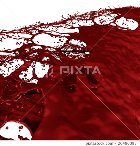 Ketchup, Blood, Red liquid Splashing. 20486095