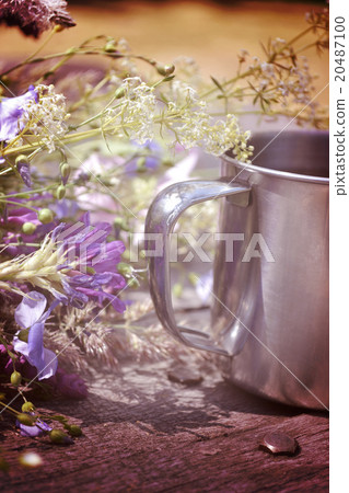 mug on the table, fresh flowers mug on the table, fresh flowers 20487100
