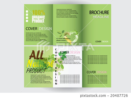 Brochure Design Template. green concept 20487726