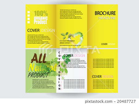 Brochure Design Template. yellow  concept 20487727