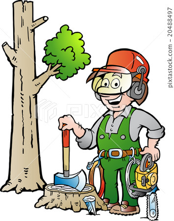 Working Lumberjack or Woodcutter 20488497
