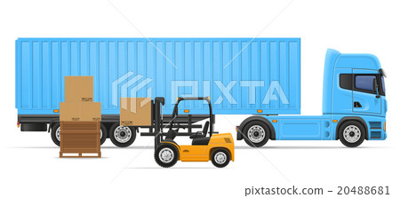 truck semi trailer for transportation of goods truck semi trailer for transportation of goods 20488681