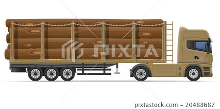 truck semi trailer transportation of construction 20488687