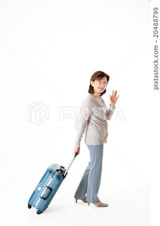 Travel Female carry case Full body pose Travel Female carry case Full body pose 20488799