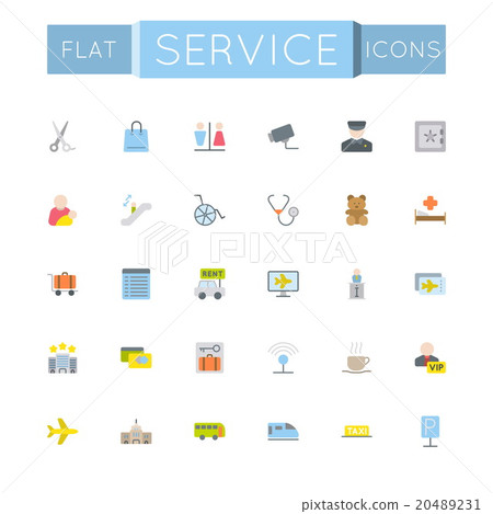 Vector Flat Service Icons 20489231