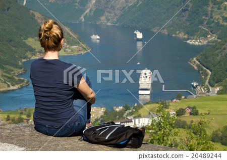 girl in Geiranger girl in Geiranger 20489244