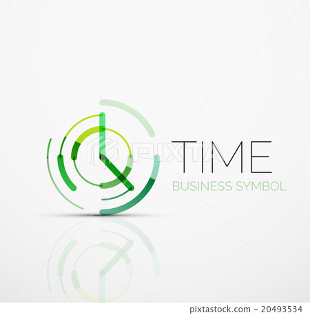 Vector abstract logo idea, time concept or clock 20493534