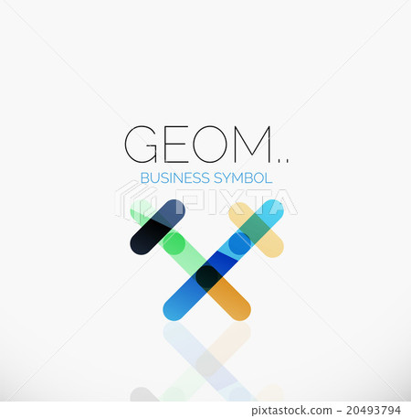 Logo, linear abstract geometric icon Logo, linear abstract geometric icon 20493794