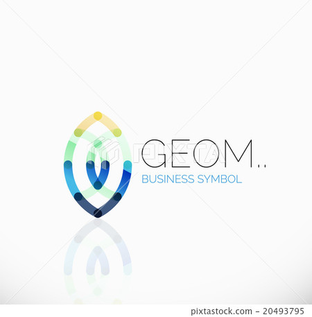 Logo, linear abstract geometric icon Logo, linear abstract geometric icon 20493795