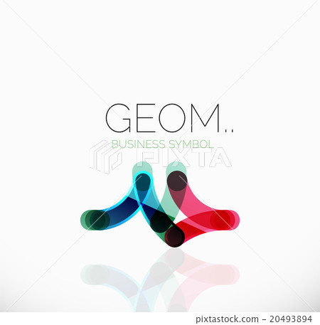 Logo, linear abstract geometric icon 20493894