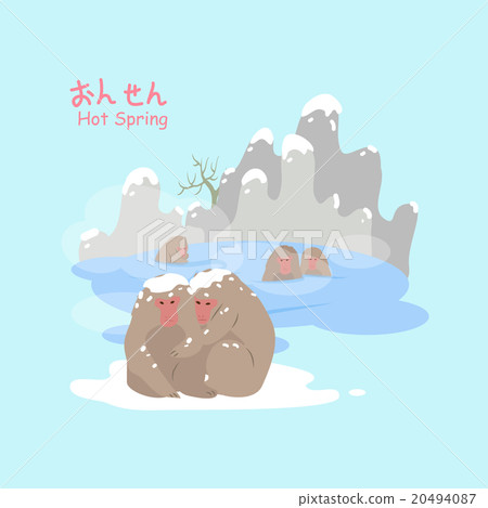 monkey with hot Spring monkey with hot Spring 20494087