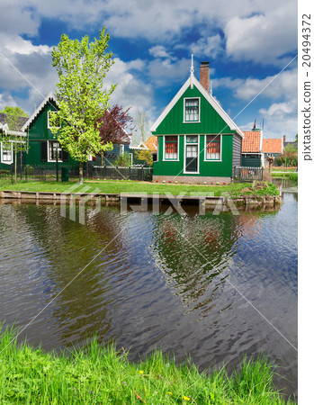 old  houses of Zaanse Schans, Netherlands 20494372