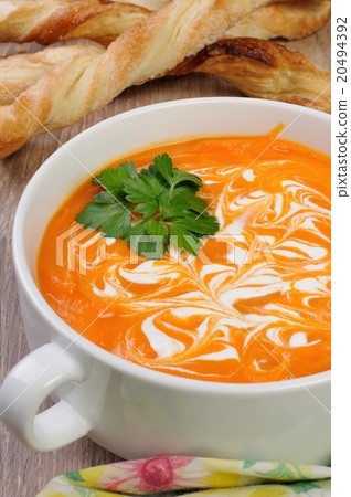 Pumpkin soup puree Pumpkin soup puree 20494392