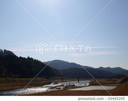 二月的藍天背景 二月的藍天背景 20495205