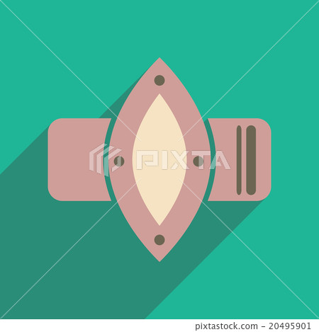 Flat icon with long shadow watches Women Flat icon with long shadow watches Women 20495901