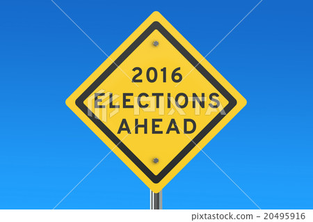 elections 2016 ahead road sign elections 2016 ahead road sign 20495916