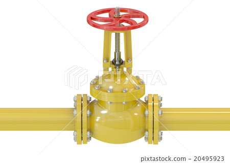 Pipeline with valve 20495923