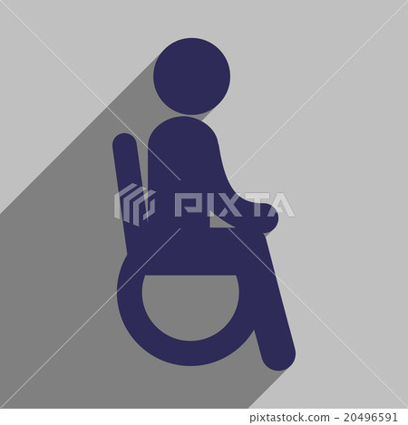 Modern flat icon with long shadow People - Stock Illustration [20496591 ...