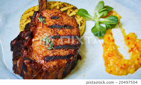 Dry Aged Barbecue Tomahawk Steak 20497504